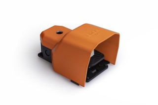 PDK Series Metal Protection 1NO+1NC with Hole for Metal Bar Single Orange Plastic Foot Switch